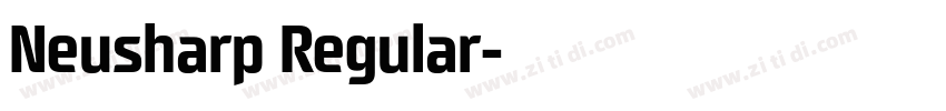 Neusharp Regular字体转换